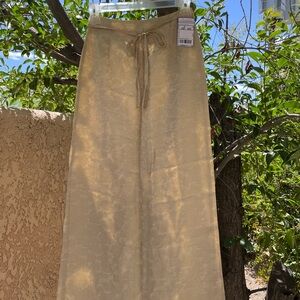 Vintage Pimkie gold midi skirt